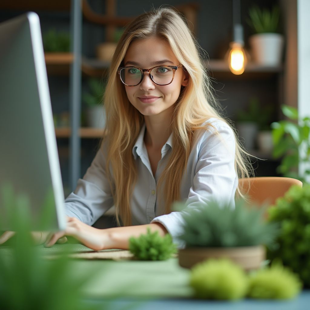 Portrait von Hanna Schneider, 3D-Visualisierungsexpertin